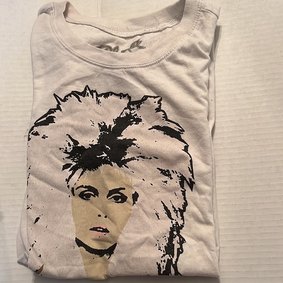 Blonde by Goldie Two Sleeves Classic Fit Crew Tee Sz 00 Blondie White - Picture 2 of 6